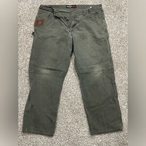 Wrangler Riggs Men’s Green Cargo Pants 40 x 30